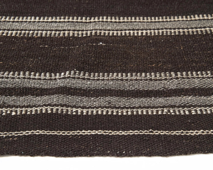 Brown Turkish Kilim Rug 4'10" x 6'6" Flat-Weave | No. VR35973