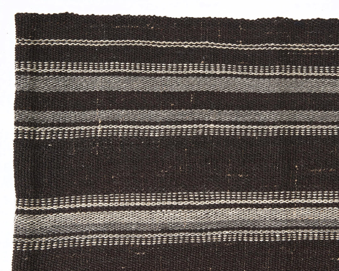 Brown Turkish Kilim Rug 4'10" x 6'6" Flat-Weave | No. VR35973