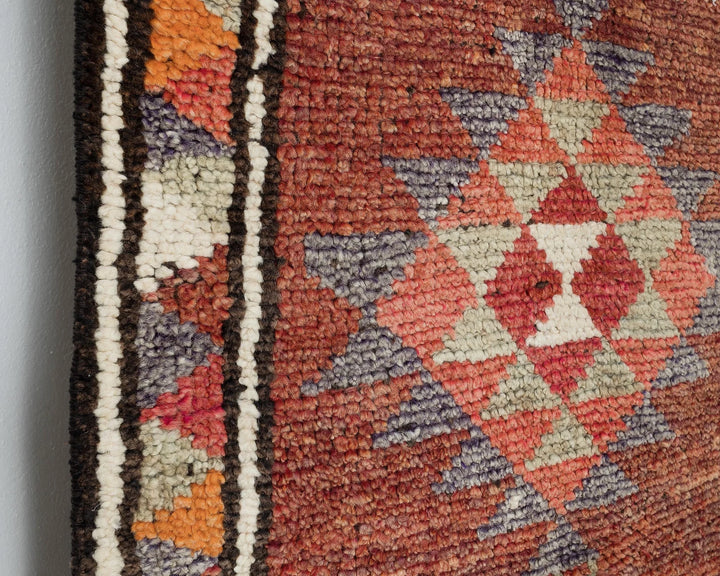 Multicolor Turkish Vintage Rug 2' 7" x 13' 3" Hand-Knotted | No. VR36166