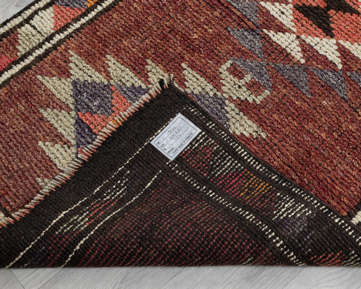 Multicolor Turkish Vintage Rug 2' 7" x 13' 3" Hand-Knotted | No. VR36166