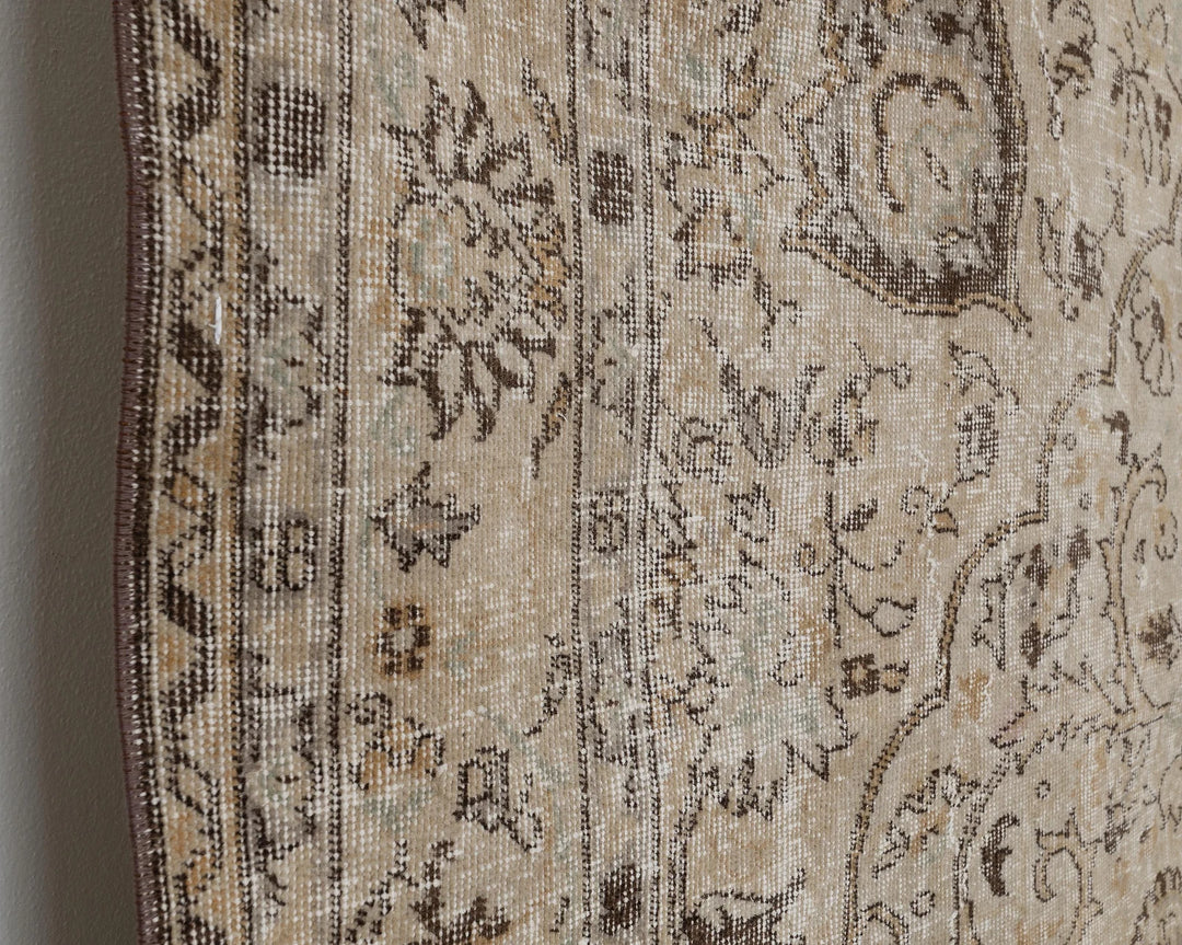 Multicolor Turkish Oushak Rug 6' 11" x 9' 6" Hand-Knotted | No. VR36319