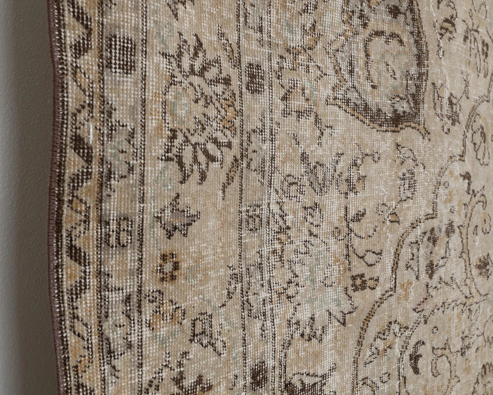 Multicolor Turkish Oushak Rug 6' 11" x 9' 6" Hand-Knotted | No. VR36319