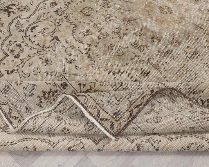 Multicolor Turkish Oushak Rug 6' 11" x 9' 6" Hand-Knotted | No. VR36319