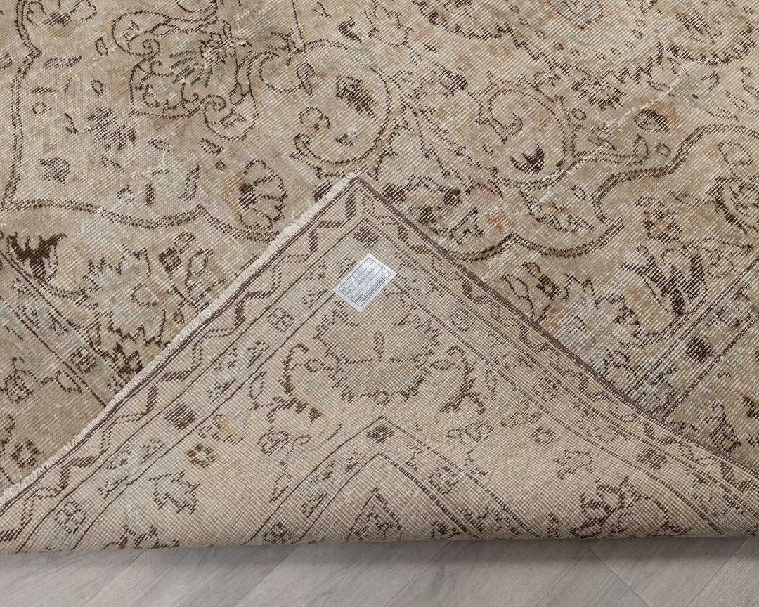 Multicolor Turkish Oushak Rug 6' 11" x 9' 6" Hand-Knotted | No. VR36319