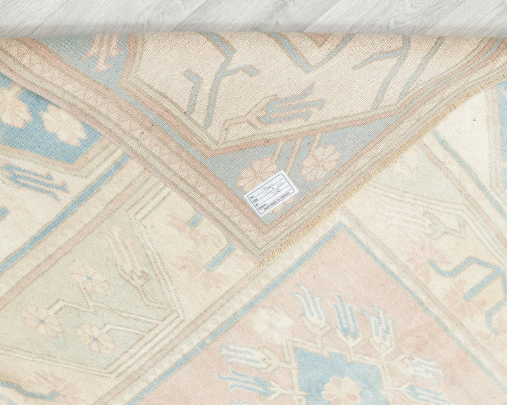 Multicolor Turkish Oushak Rug 6'11" x 5'11" Hand-Knotted | No. VR36354