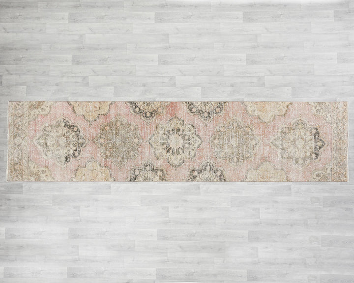 Multicolor Turkish Oushak Rug 3' 1" x 12' 5" Hand-Knotted | No. VR36412