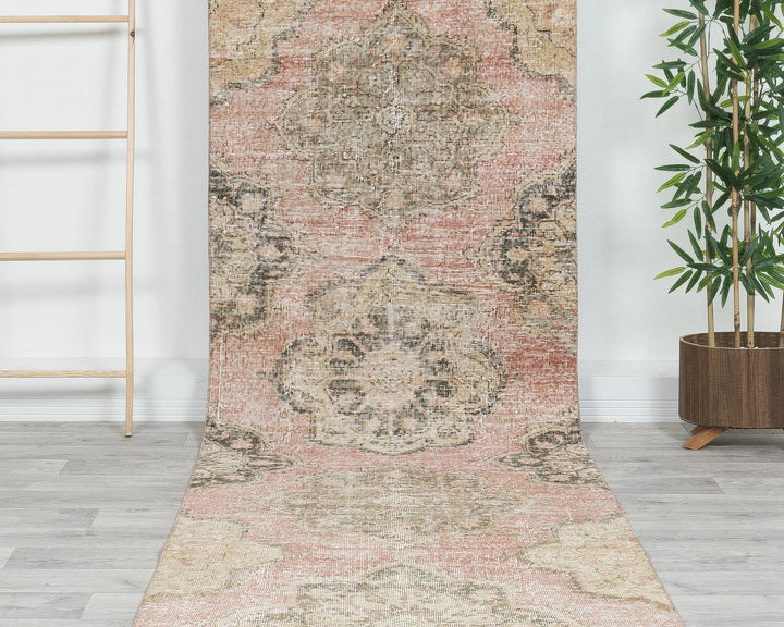 Multicolor Turkish Oushak Rug 3' 1" x 12' 5" Hand-Knotted | No. VR36412