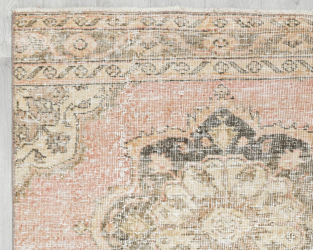 Multicolor Turkish Oushak Rug 3' 1" x 12' 5" Hand-Knotted | No. VR36412