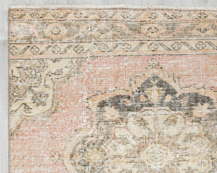 Multicolor Turkish Oushak Rug 3' 1" x 12' 5" Hand-Knotted | No. VR36412