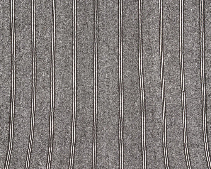 Gray Turkish Kilim Rug 6' 11" x 10' 6" Flat-Weave | No. VR36469