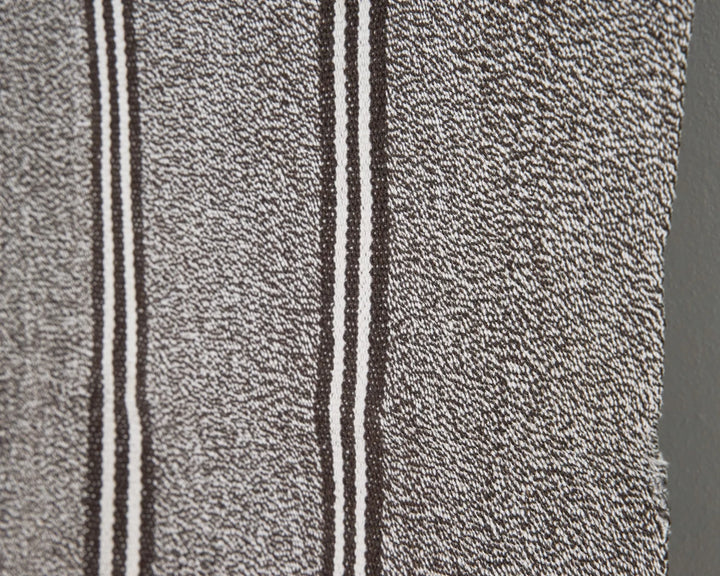 Gray Turkish Kilim Rug 6' 11" x 10' 6" Flat-Weave | No. VR36469