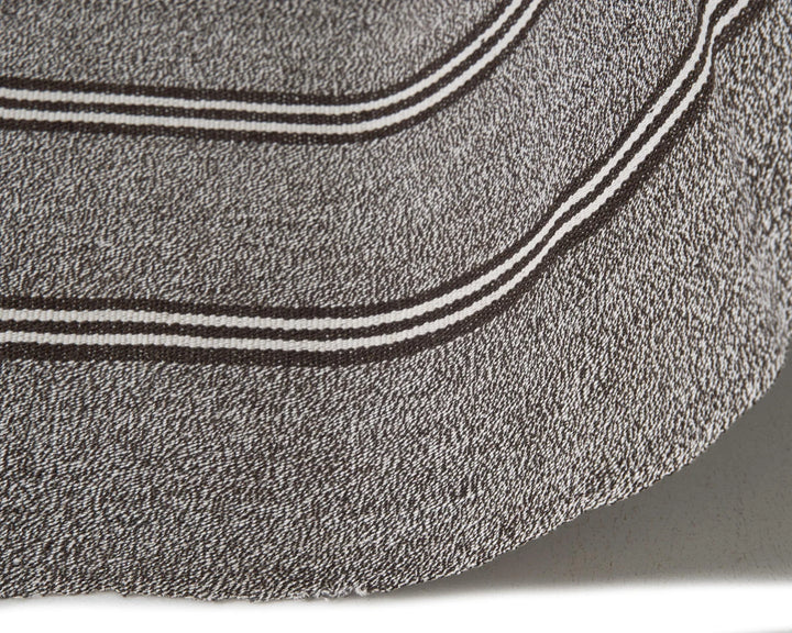 Gray Turkish Kilim Rug 6' 11" x 10' 6" Flat-Weave | No. VR36469