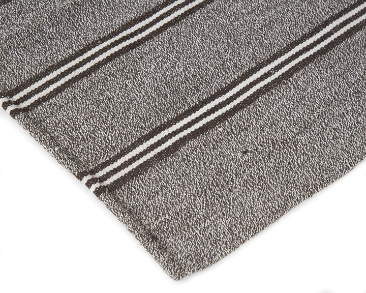 Gray Turkish Kilim Rug 6' 11" x 10' 6" Flat-Weave | No. VR36469
