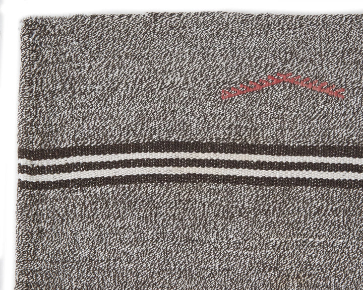 Gray Turkish Kilim Rug 6' 11" x 10' 6" Flat-Weave | No. VR36469
