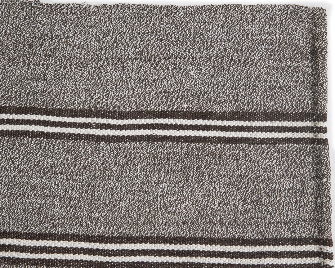 Gray Turkish Kilim Rug 6' 11" x 10' 6" Flat-Weave | No. VR36469