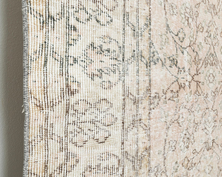 Beige Turkish Oushak Rug 6' 6" x 9' 10" Hand-Knotted | No. VR36503
