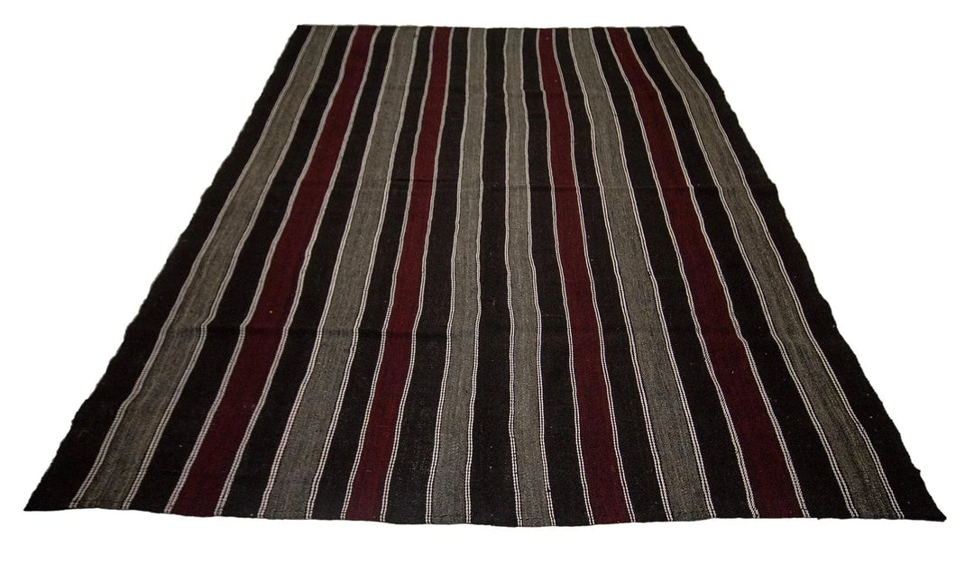Brown Kilim Rug 7' 5" x 9' 10" | No. VR36591
