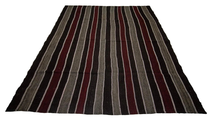 Brown Kilim Rug 7' 5" x 9' 10" | No. VR36591