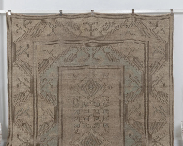 Multicolor Turkish Oushak Rug 8'5" x 12'6" Hand-Knotted | No. VR36647