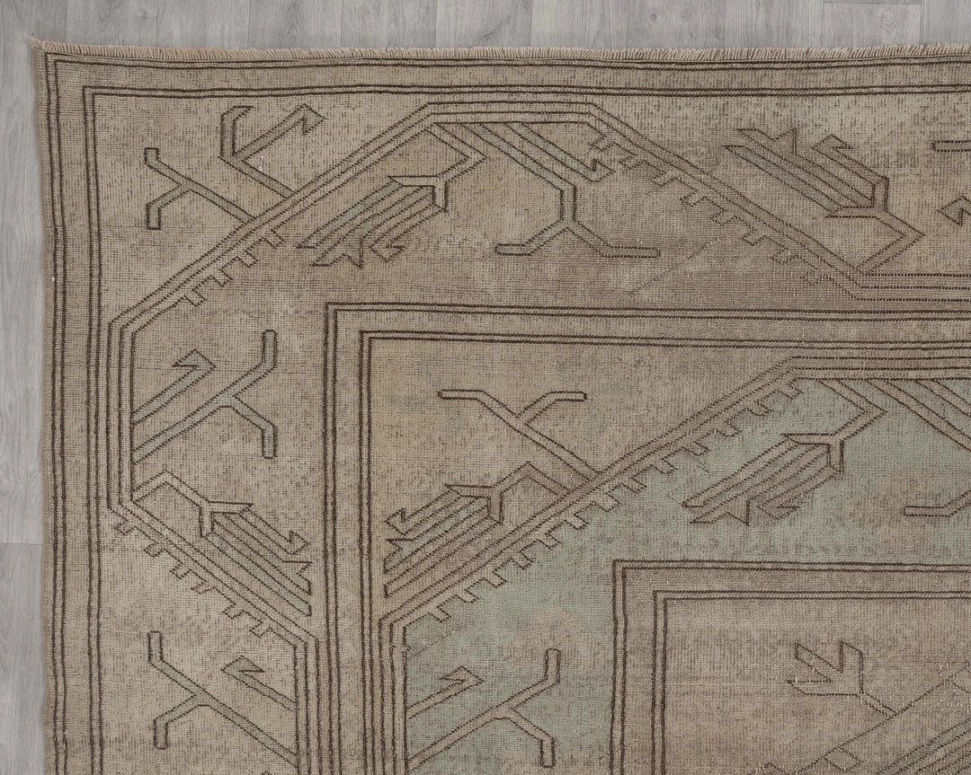 Multicolor Turkish Oushak Rug 8'5" x 12'6" Hand-Knotted | No. VR36647
