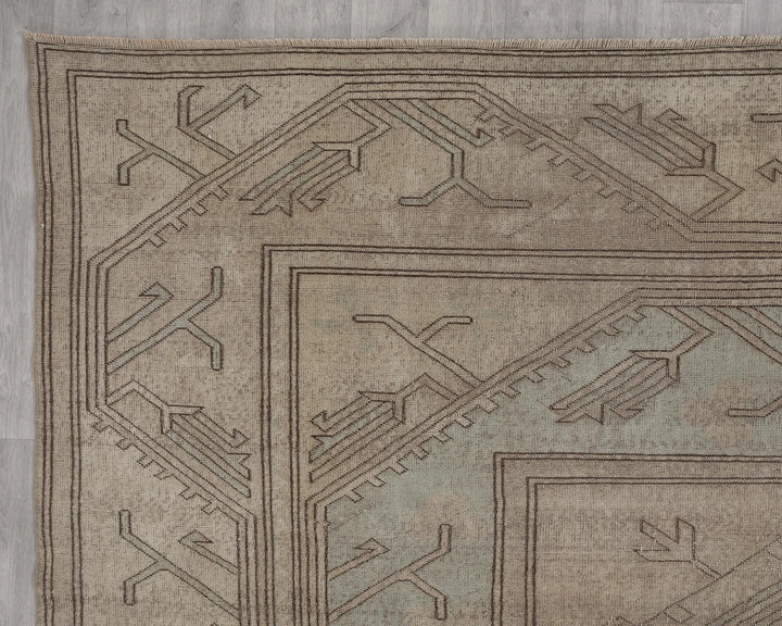 Multicolor Turkish Oushak Rug 8'5" x 12'6" Hand-Knotted | No. VR36647