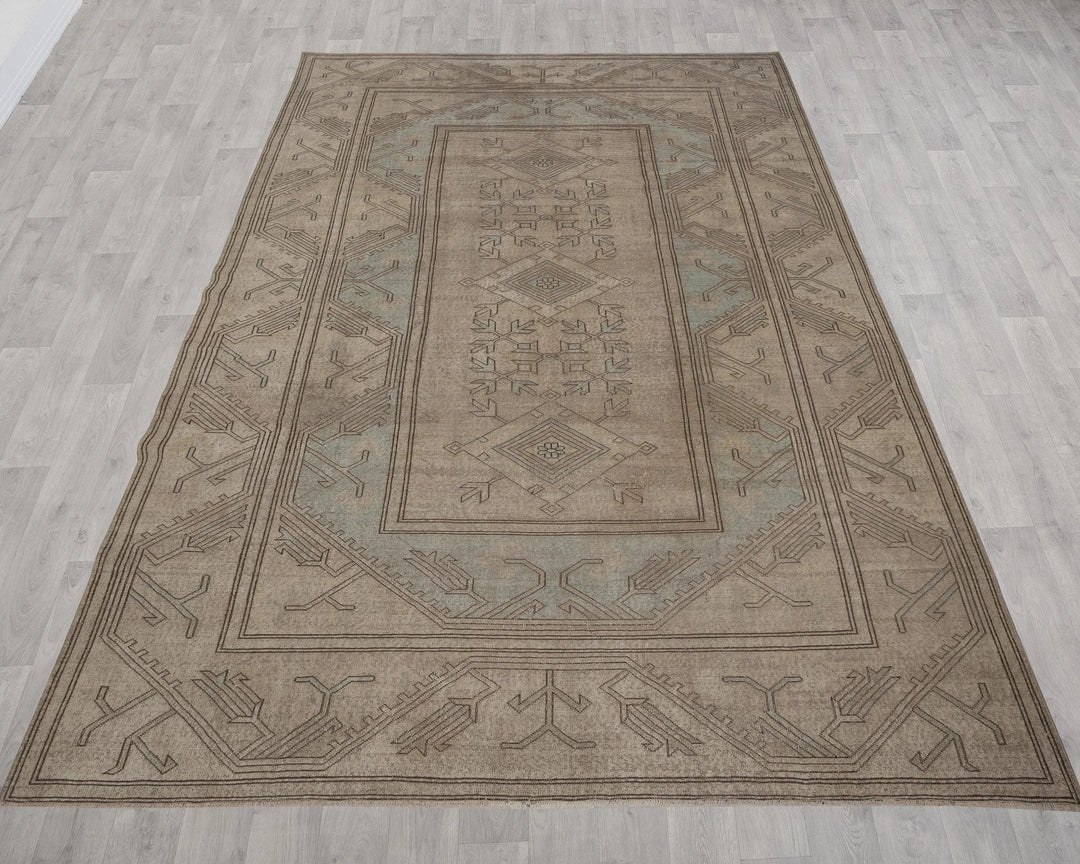 Multicolor Turkish Oushak Rug 8'5" x 12'6" Hand-Knotted | No. VR36647