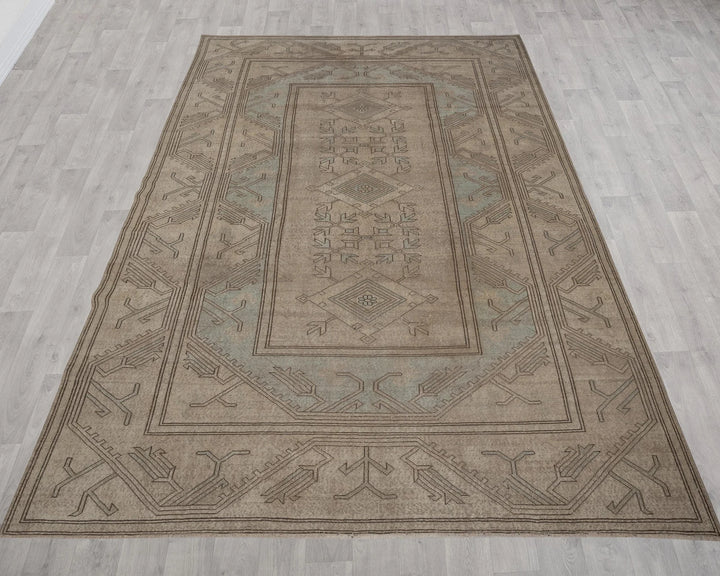 Multicolor Turkish Oushak Rug 8'5" x 12'6" Hand-Knotted | No. VR36647