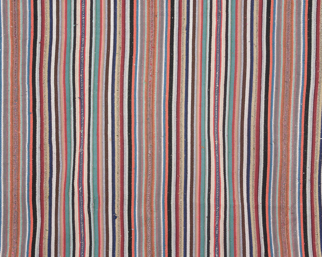 Multicolor Turkish Kilim Rug 6'10" x 10'2" Flat-Weave | No. VR36718