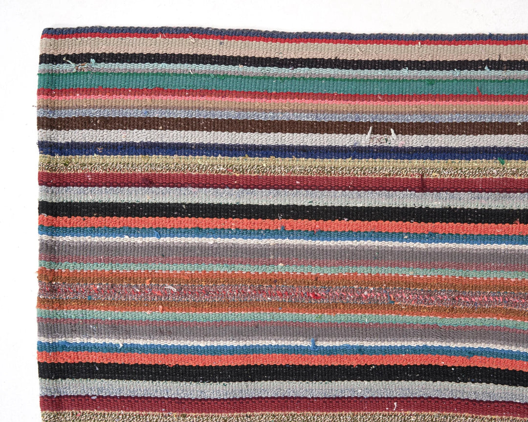 Multicolor Turkish Kilim Rug 6'10" x 10'2" Flat-Weave | No. VR36718