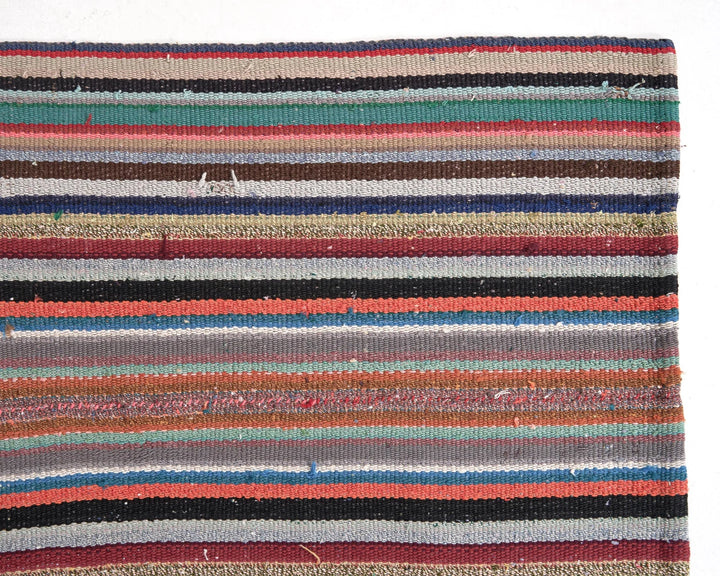 Multicolor Turkish Kilim Rug 6'10" x 10'2" Flat-Weave | No. VR36718