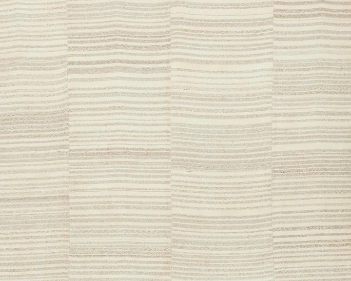Beige Turkish Kilim Rug 9' 6" x 12' 10" Flat-Weave | No. VR36721