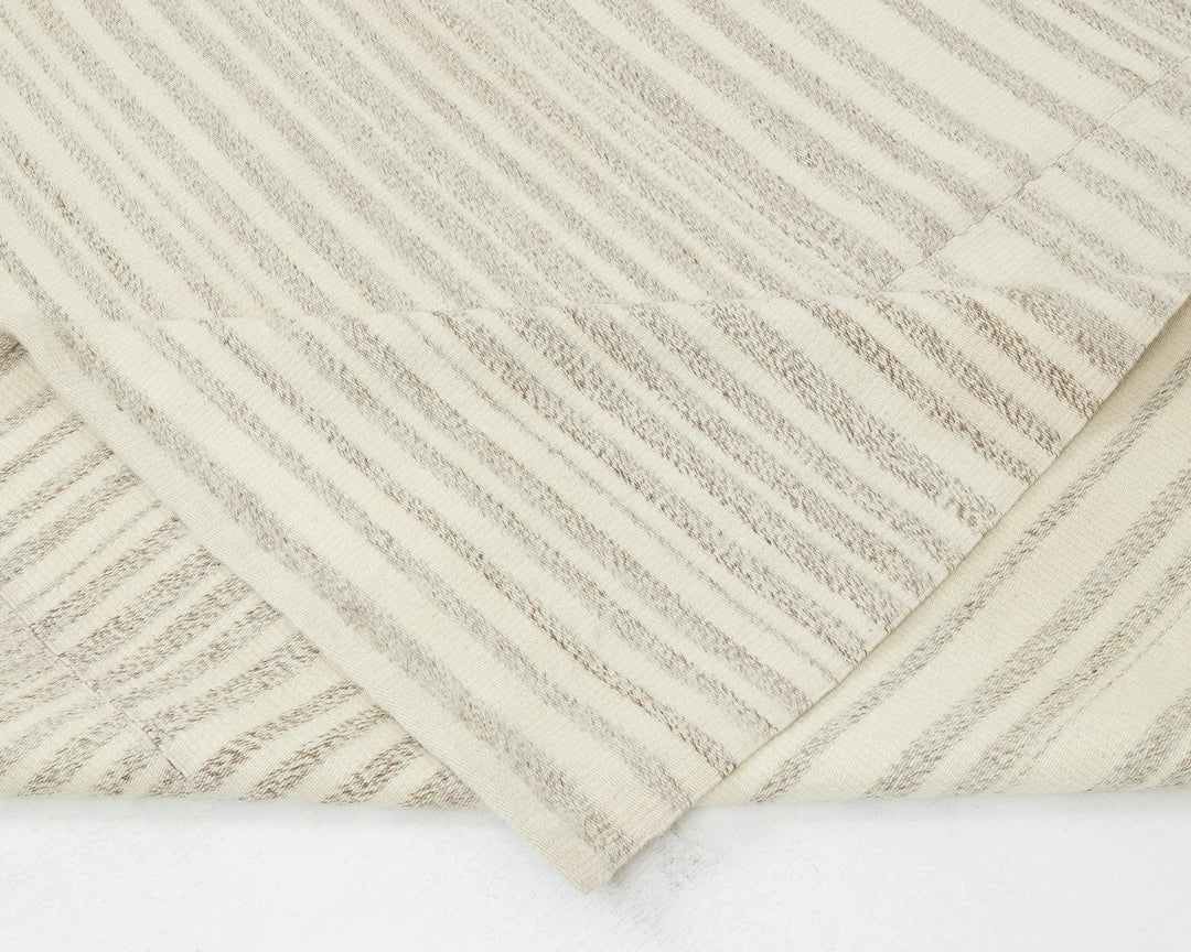 Beige Turkish Kilim Rug 9' 6" x 12' 10" Flat-Weave | No. VR36721