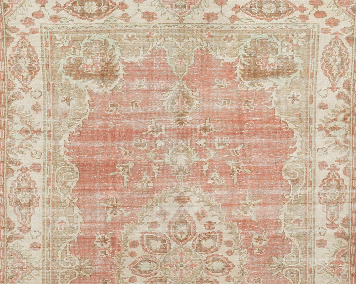 Multicolor Turkish Oushak Rug 6'5" x 9'4" Hand-Knotted | No. VR36825