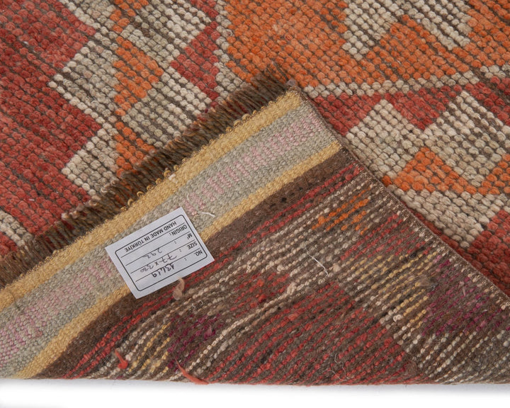Multicolor Turkish Oushak Rug 2'6" x 12'6" Hand-Knotted | No. VR36856