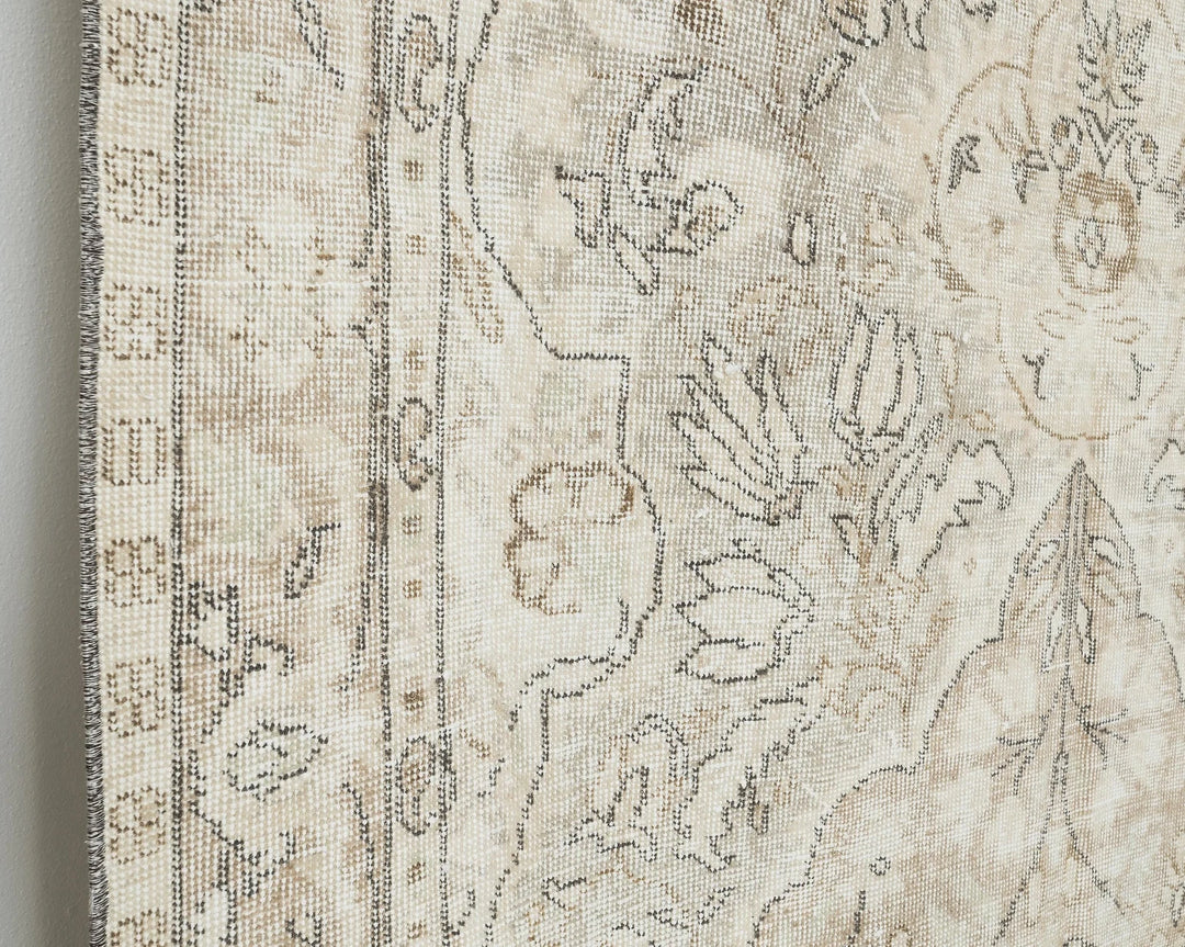 Multicolor Turkish Oushak Rug 5' 7" x 8' 10" Hand-Knotted | No. VR36862