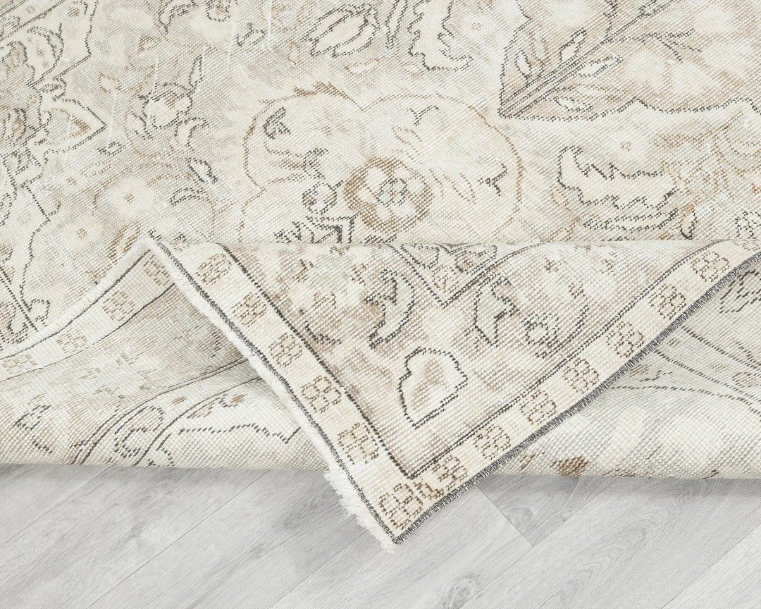 Multicolor Turkish Oushak Rug 5' 7" x 8' 10" Hand-Knotted | No. VR36862