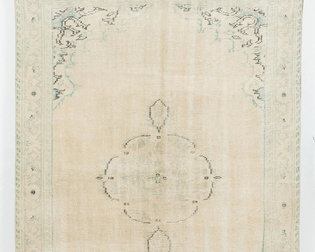 Multicolor Turkish Oushak Rug 5' 4" x 8' 4" Hand-Knotted | No. VR36894