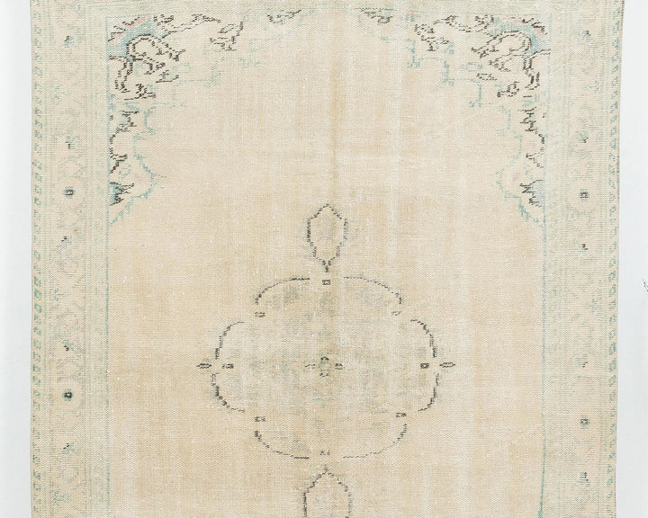 Multicolor Turkish Oushak Rug 5' 4" x 8' 4" Hand-Knotted | No. VR36894