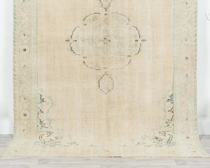 Multicolor Turkish Oushak Rug 5' 4" x 8' 4" Hand-Knotted | No. VR36894