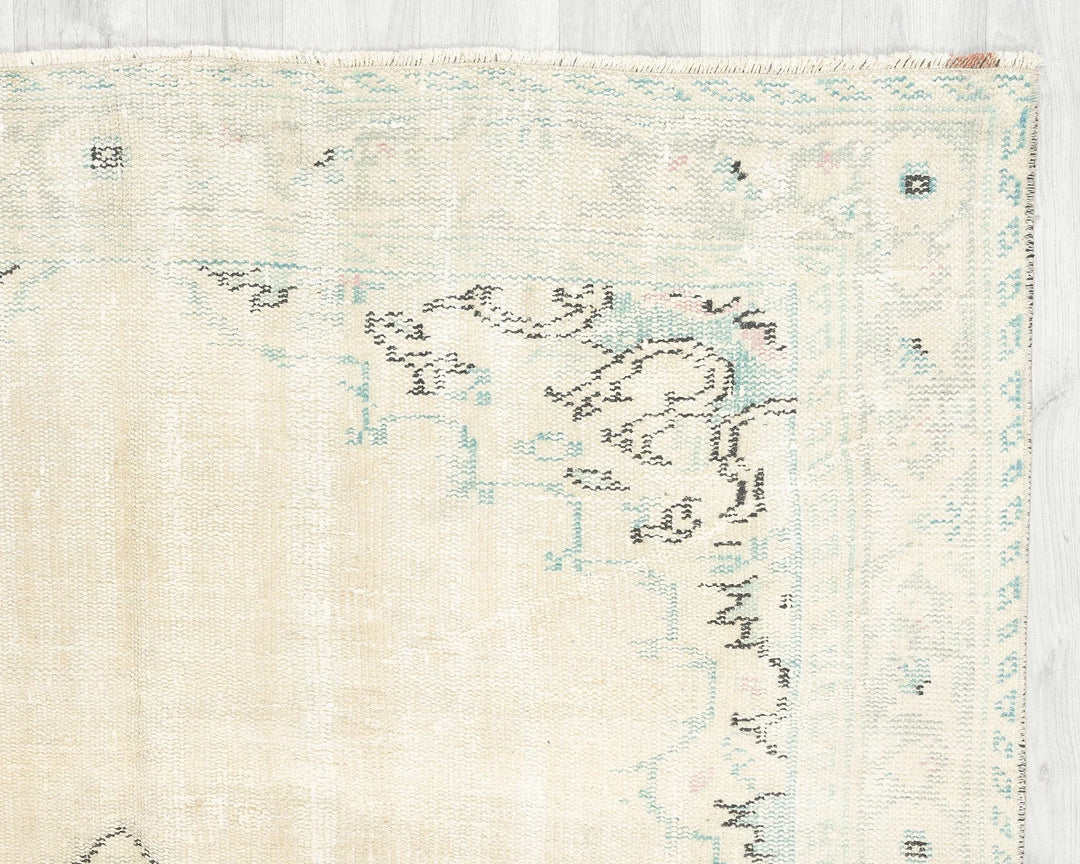 Multicolor Turkish Oushak Rug 5' 4" x 8' 4" Hand-Knotted | No. VR36894