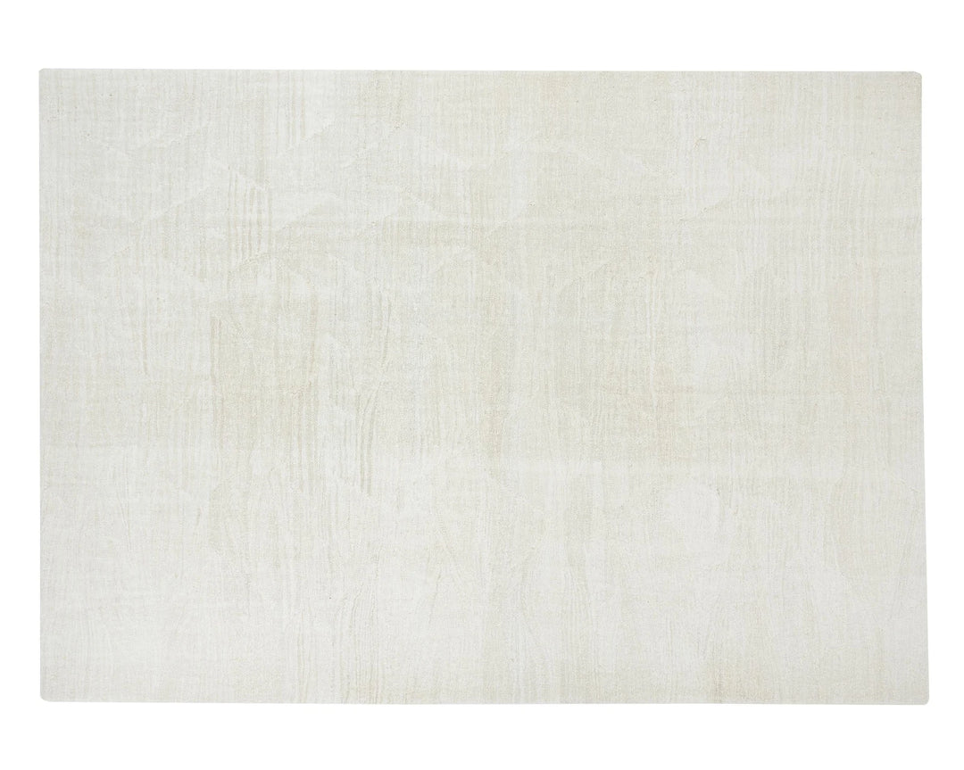 White Turkish Kilim Rug 8' 4" x 10' 11" Flat-Weave | No. VR36973