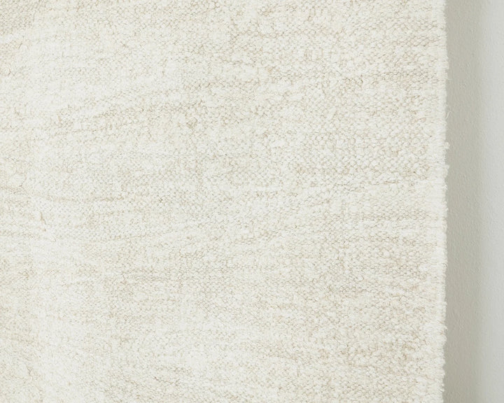 White Turkish Kilim Rug 8' 4" x 10' 11" Flat-Weave | No. VR36973