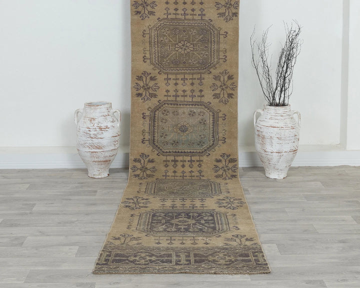 Multicolor Turkish Oushak Rug 2'7" x 11'4" Hand-Knotted view