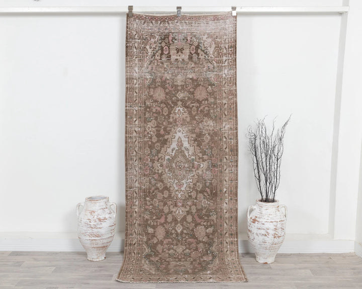 Multicolor Turkish Oushak Rug 3' 2" x 9' 9" Hand-Knotted | No. VR37035