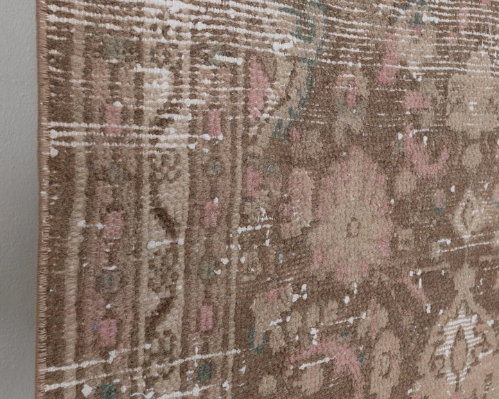Multicolor Turkish Oushak Rug 3' 2" x 9' 9" Hand-Knotted | No. VR37035