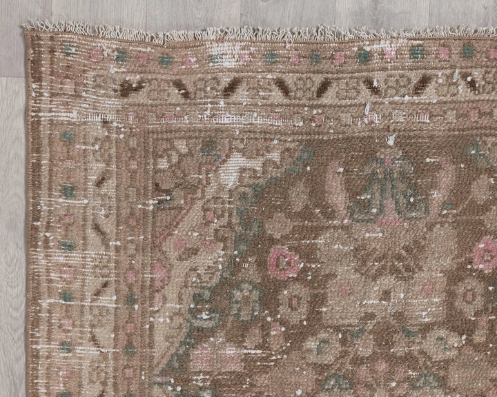 Multicolor Turkish Oushak Rug 3' 2" x 9' 9" Hand-Knotted | No. VR37035
