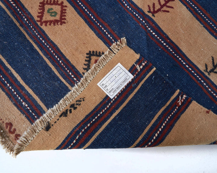 Multicolor Turkish Kilim Rug 9' 6" x 13' 1" Flat-Weave | No. VR37041