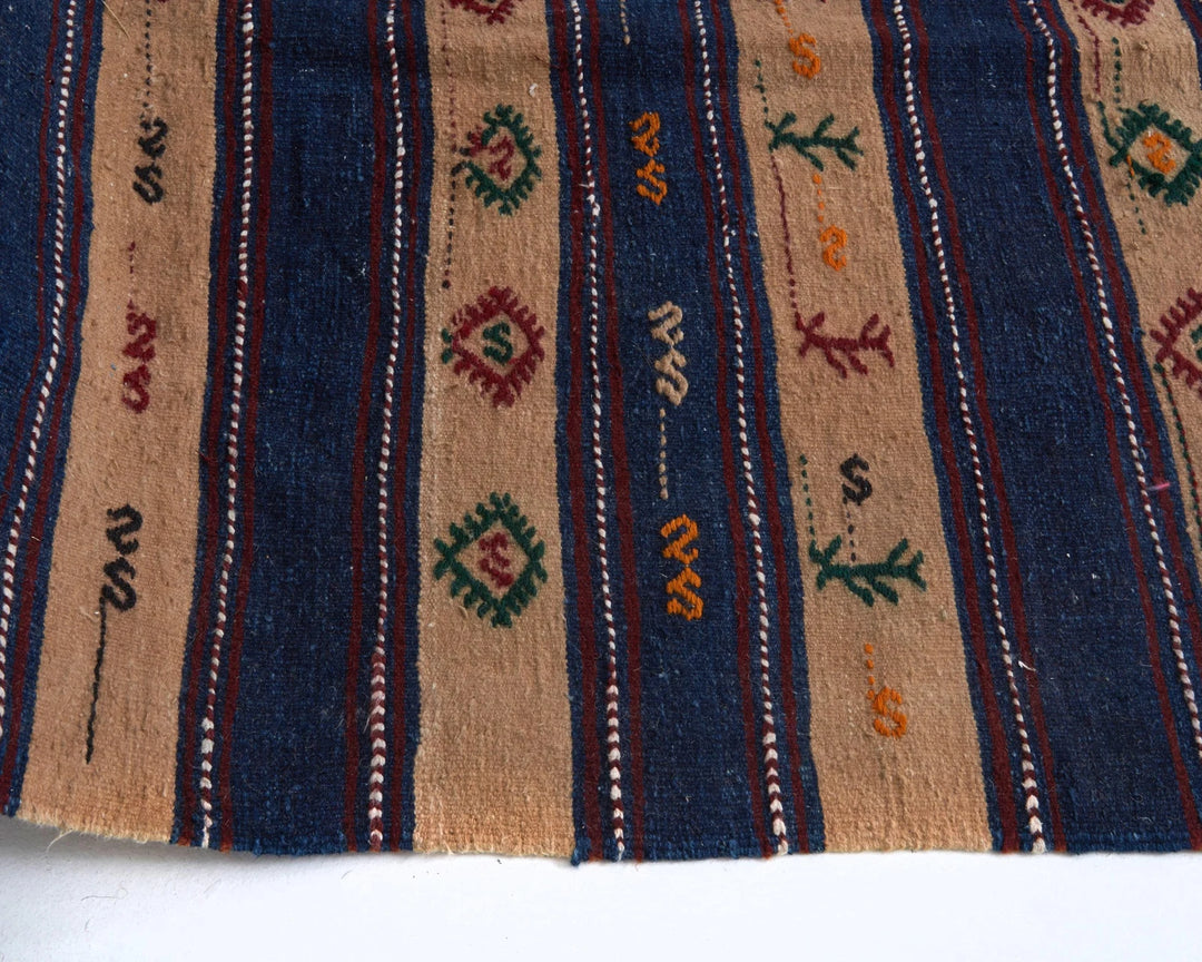 Multicolor Turkish Kilim Rug 9' 6" x 13' 1" Flat-Weave | No. VR37041