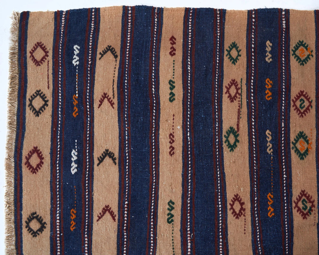 Multicolor Turkish Kilim Rug 9' 6" x 13' 1" Flat-Weave | No. VR37041