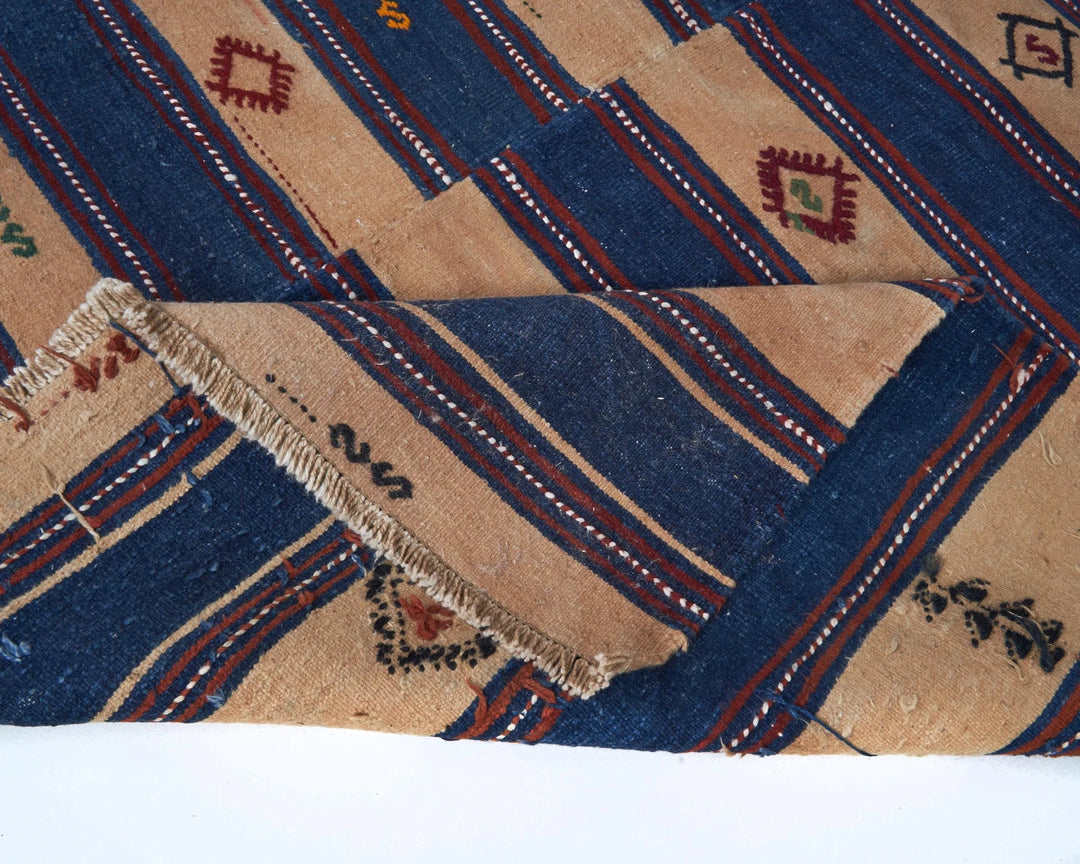 Multicolor Turkish Kilim Rug 9' 6" x 13' 1" Flat-Weave | No. VR37041